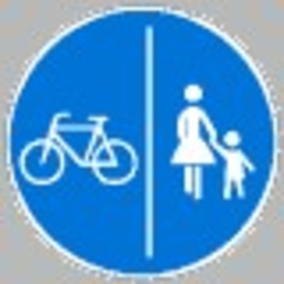 Getrennter Rad- Fußweg (Schild 241) Zeichen 241